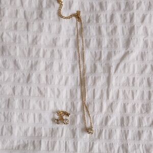 Kate Spade Lady Marmalade Mini Pendant And Earring Set